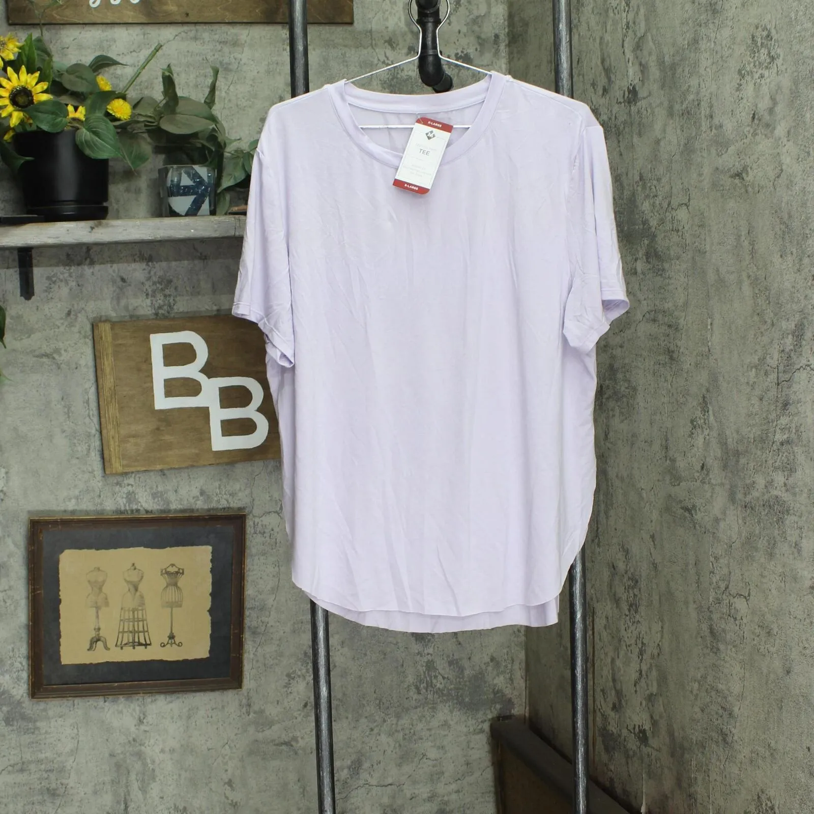 Member's Mark Women's Short Sleeve High Low Rounded Hem T-Shirt F12532C889