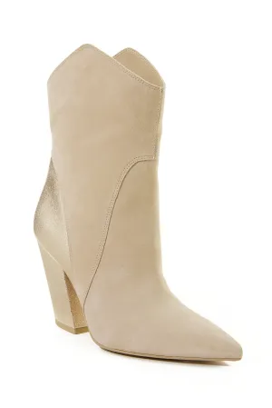 Metallic Western Bootie Dune