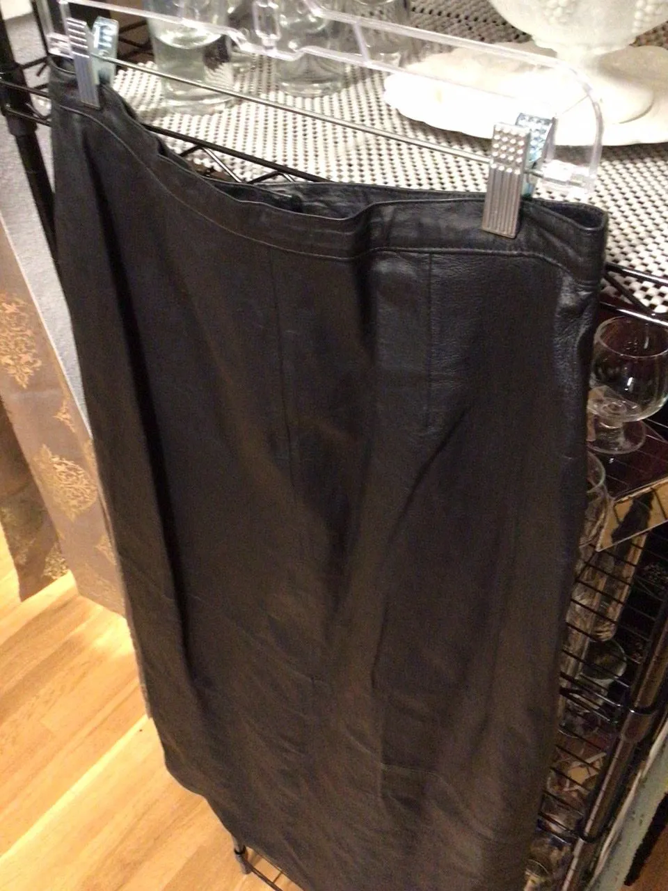 METRO STYLE GENUINE LEATHER SKIRT, size 12  #1508