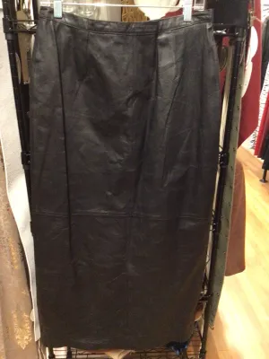 METRO STYLE GENUINE LEATHER SKIRT, size 12  #1508