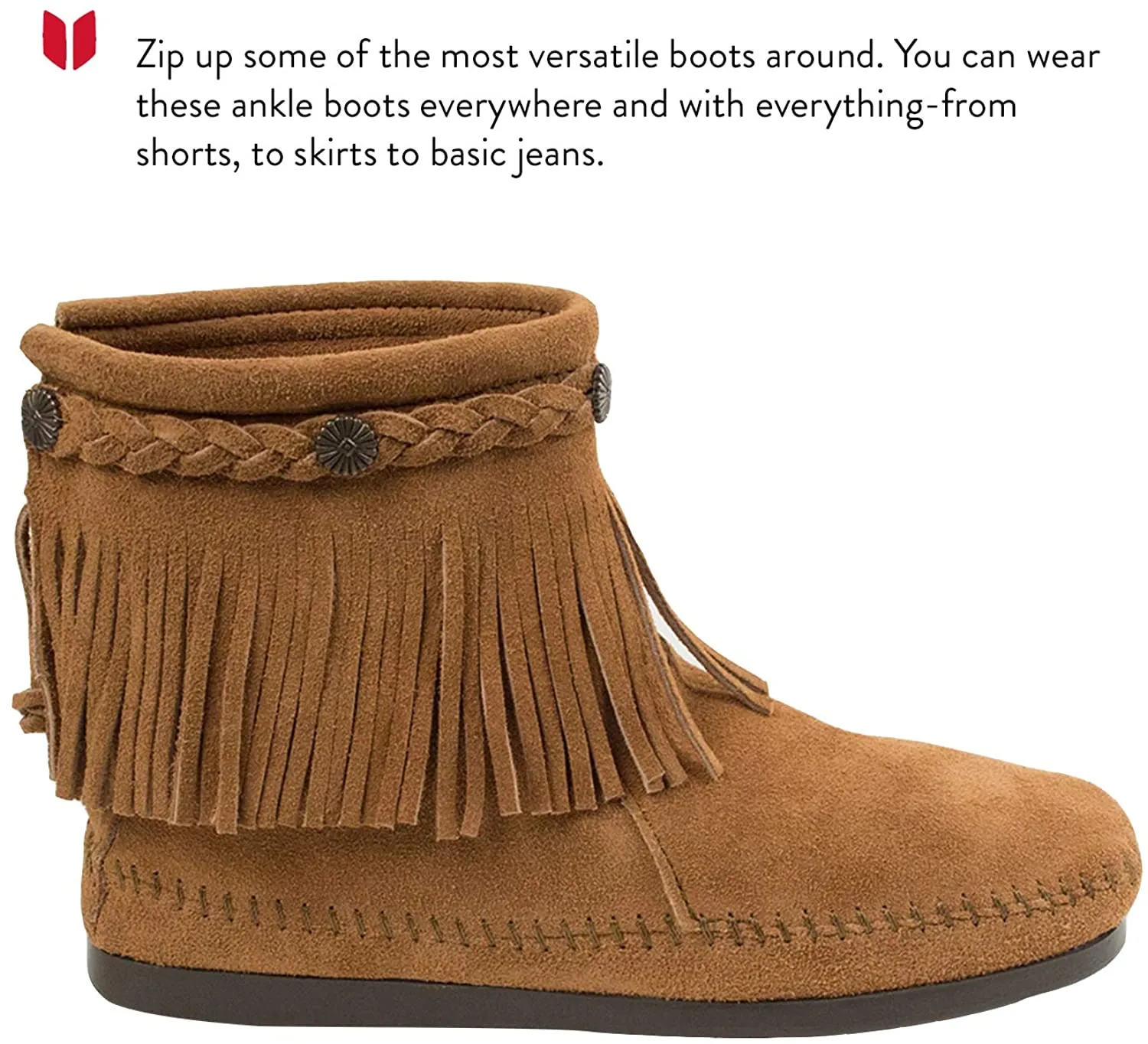 MINNETONKA HI TOP BACK ZIP