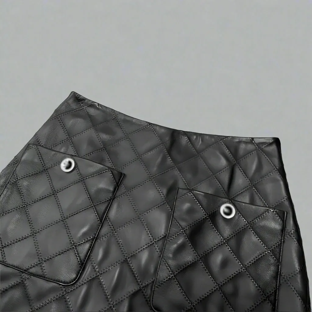 Monica - Leather Skirt