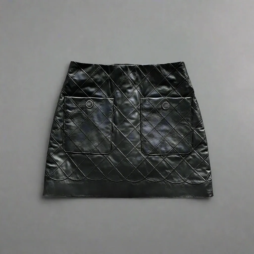 Monica - Leather Skirt