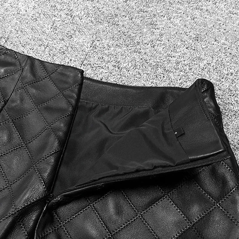 Monica - Leather Skirt