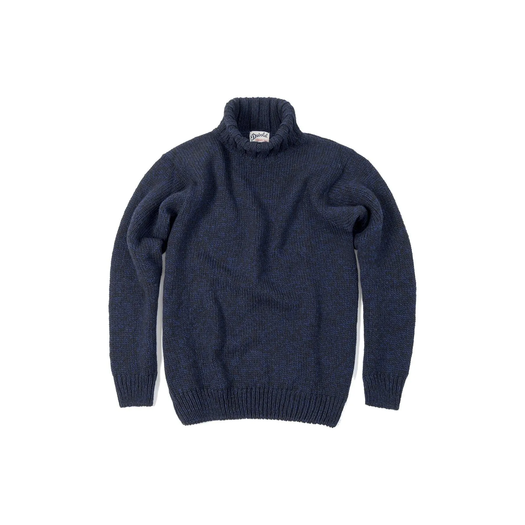 Nansen High Neck, Navy Melange