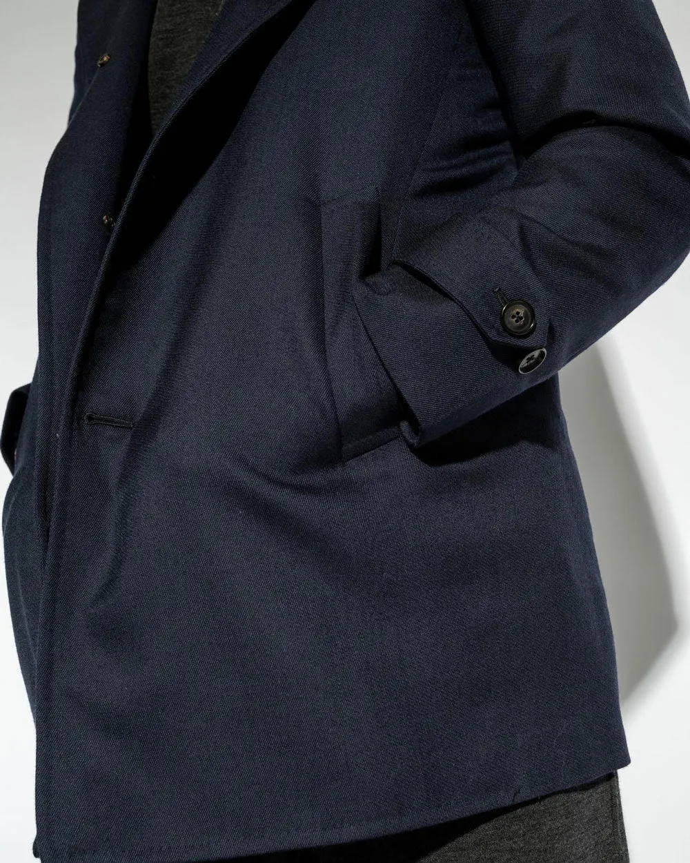 Navy Cashmere Peacoat