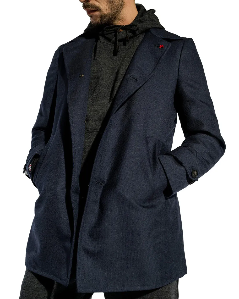 Navy Cashmere Peacoat
