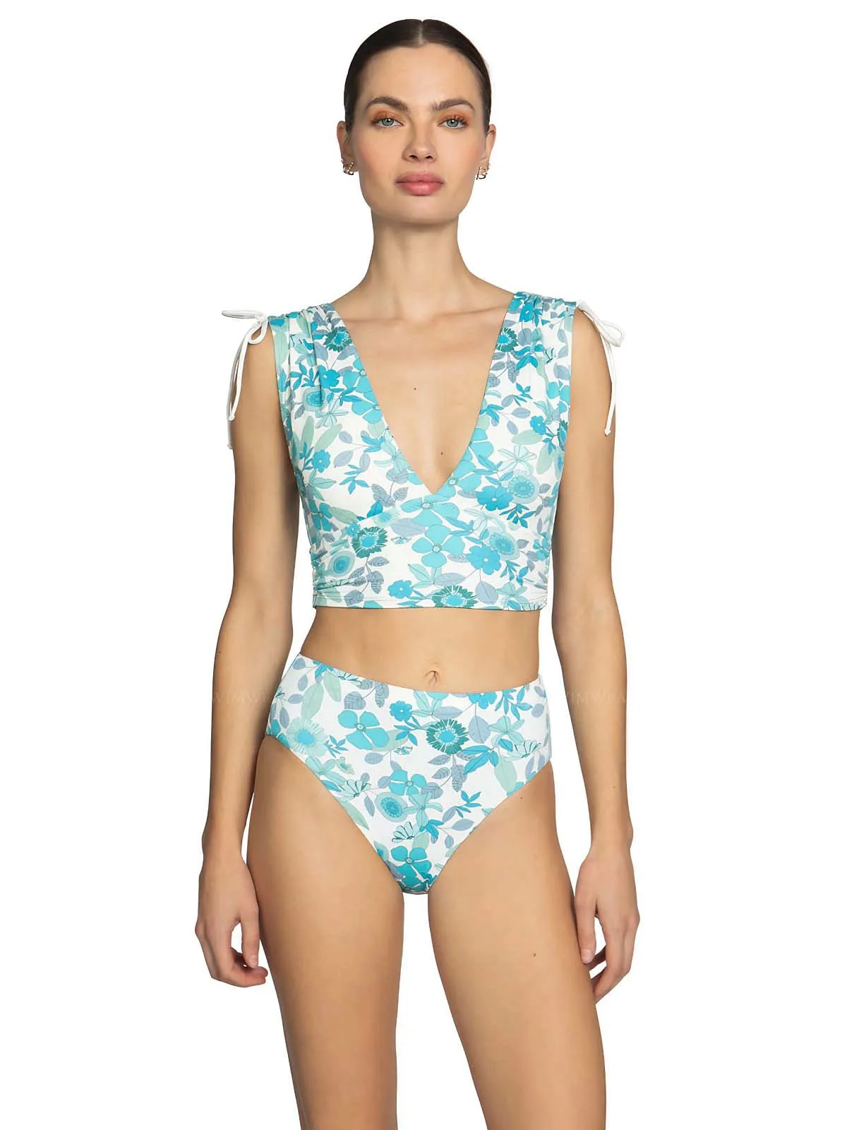 Nerissa V Plunge-Nerissa High Waist Bikini ::RET