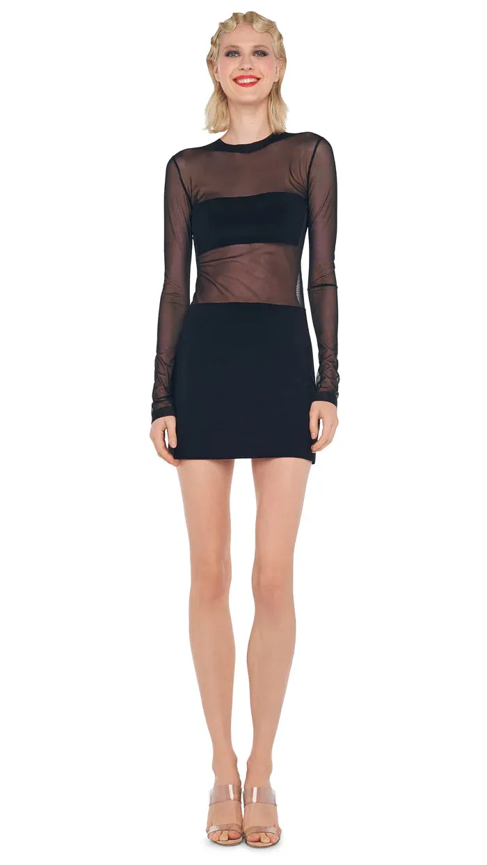 Norma Kamali dash mini dress black