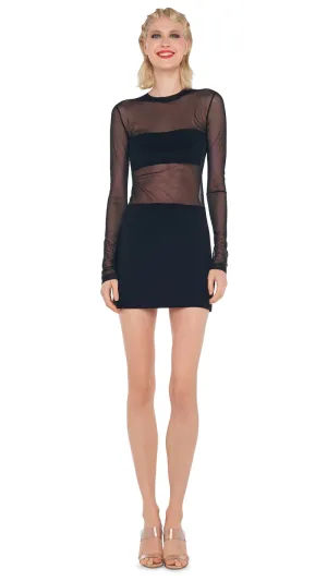 Norma Kamali dash mini dress black