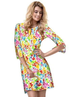 Nylon Spandex Dress Slit Neck Style 580D61 MI