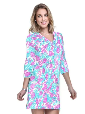 Nylon Spandex Dress V-Neck Style 220C64 PS