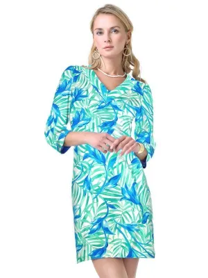Nylon Spandex Dress V-Neck Style 220C91 BJ
