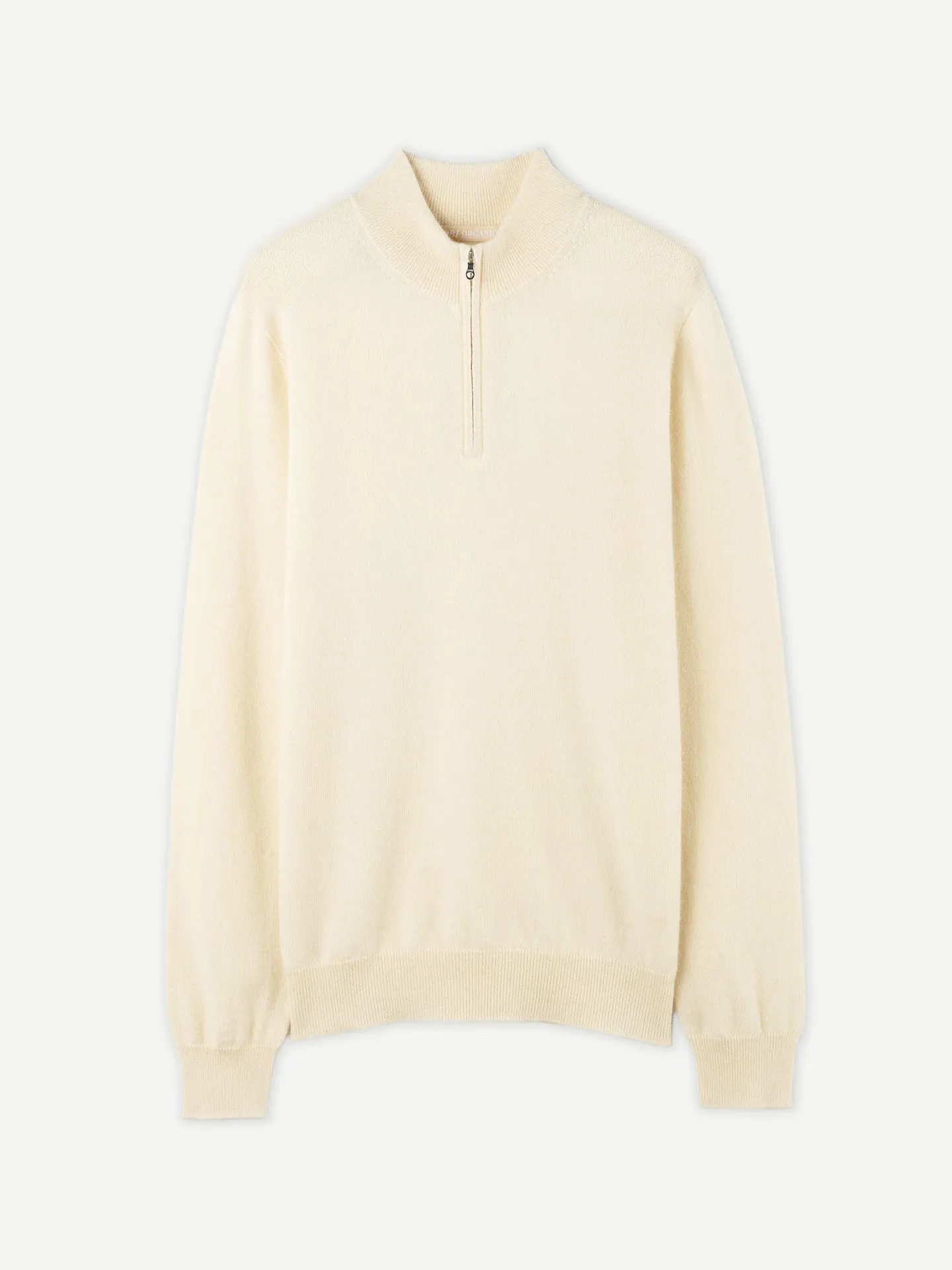 Organic Colour Half-Zip Cashmere Sweater