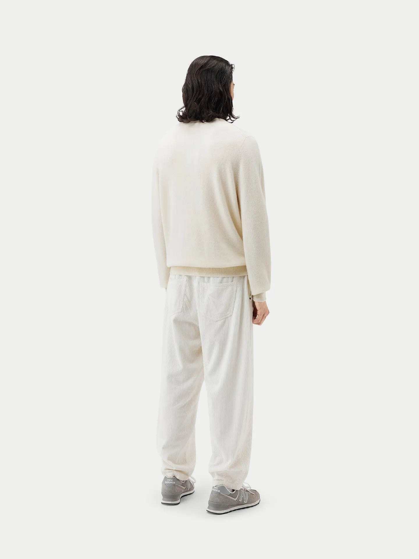 Organic Colour Half-Zip Cashmere Sweater