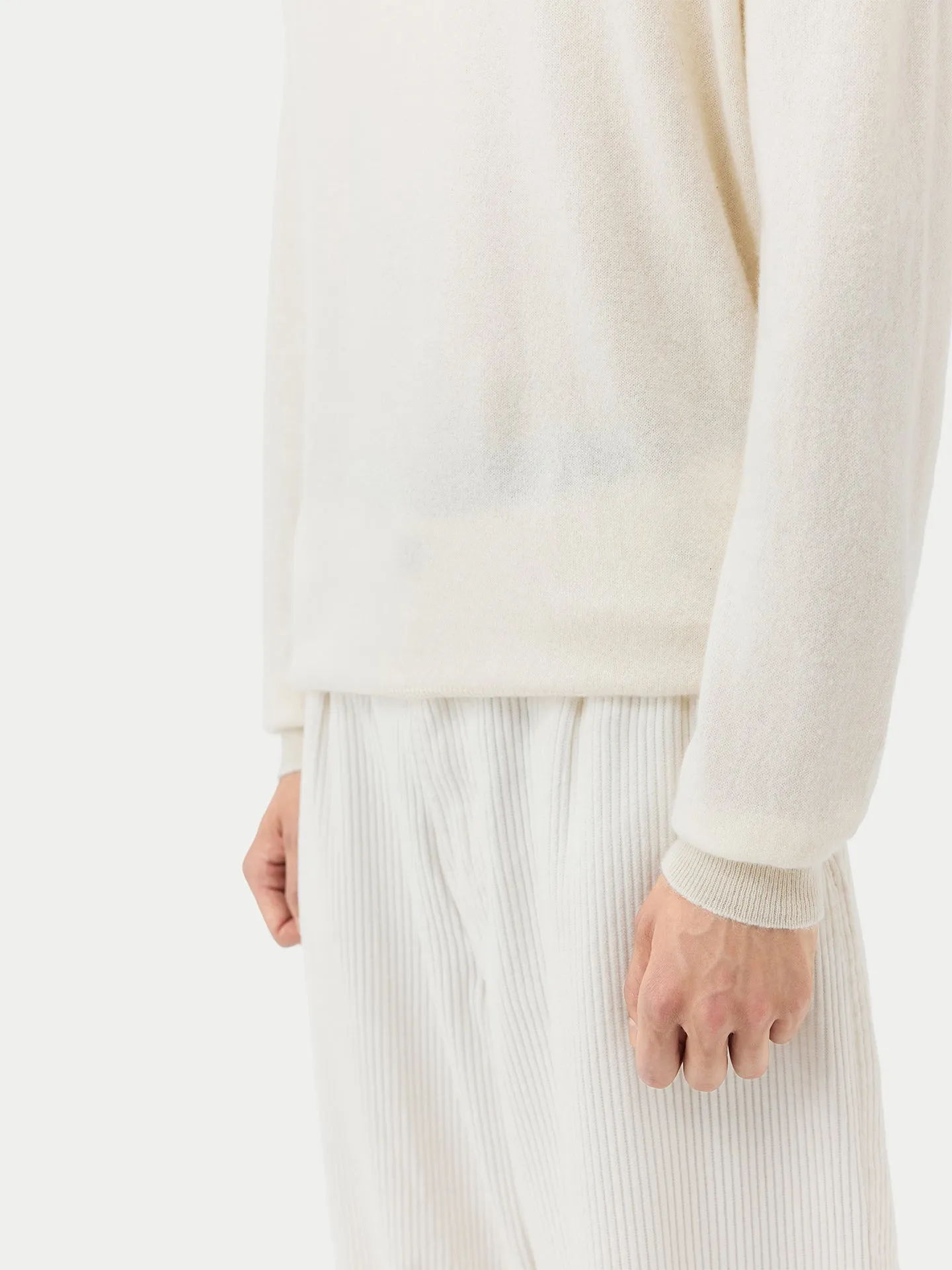 Organic Colour Half-Zip Cashmere Sweater