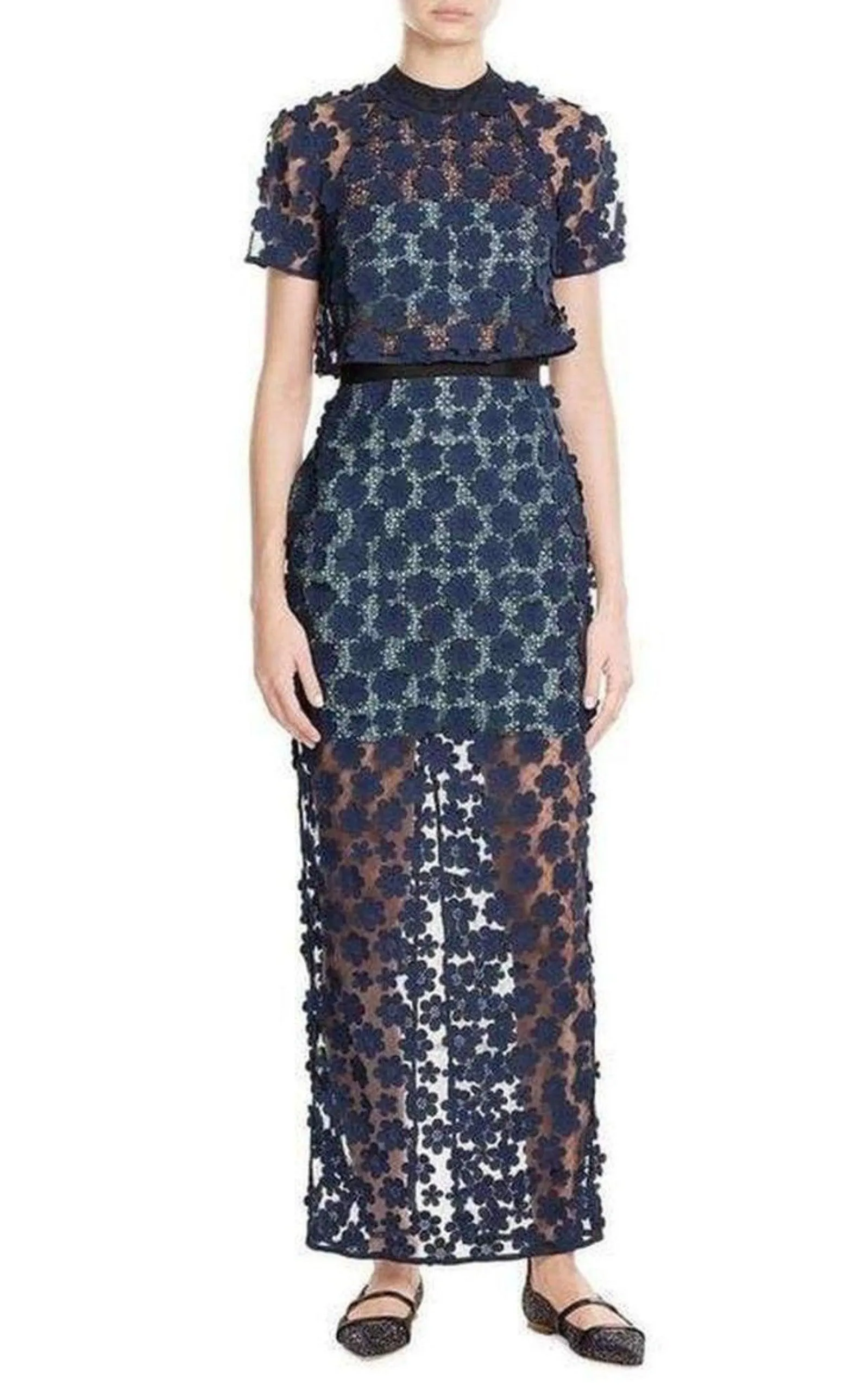 Overlay Lace Maxi Dress