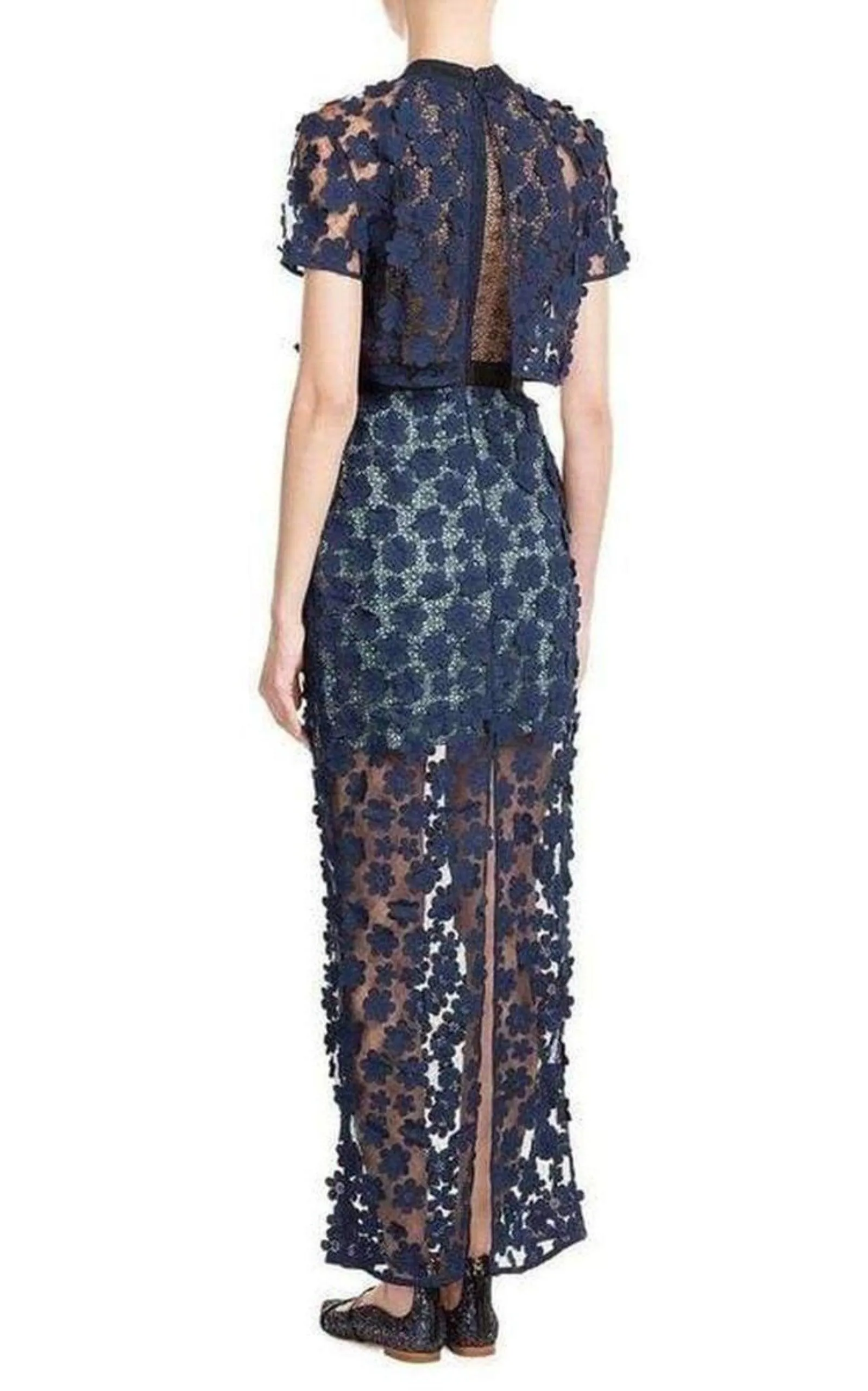Overlay Lace Maxi Dress