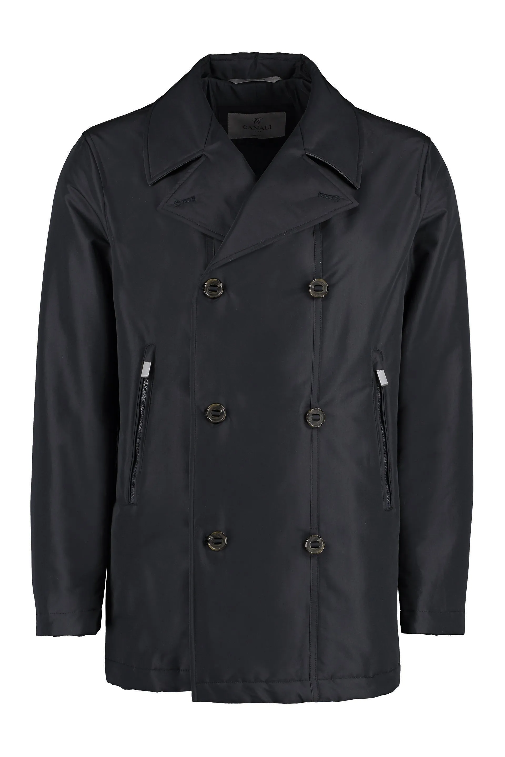 Padded double-breast peacoat