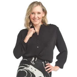 Papillon High Low Shirt Black