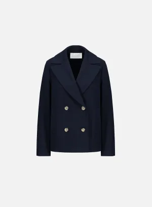 Peacoat diagonal crafted with Loro Piana fabric