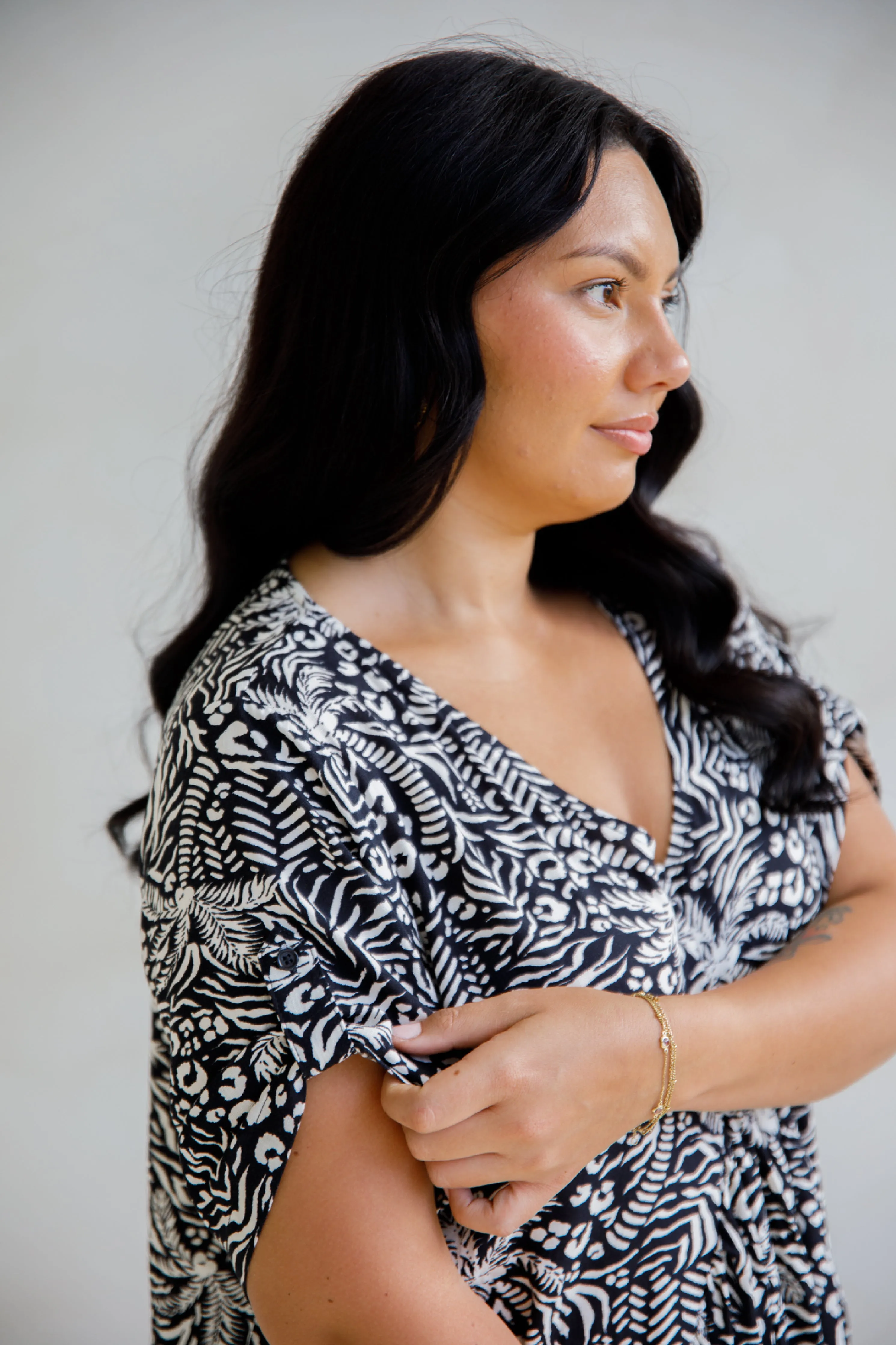 Peak Maxi Dress | Black Palm Cove | FINAL SALE