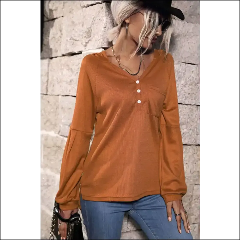 Perfee Playful Long Sleeve High-Low Hoodie
