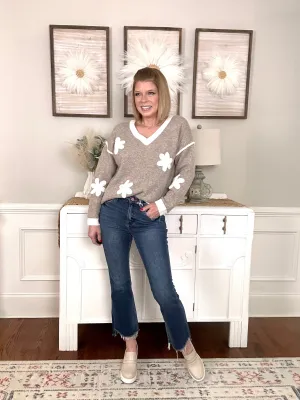 Petal Blossom Sweater | Mocha