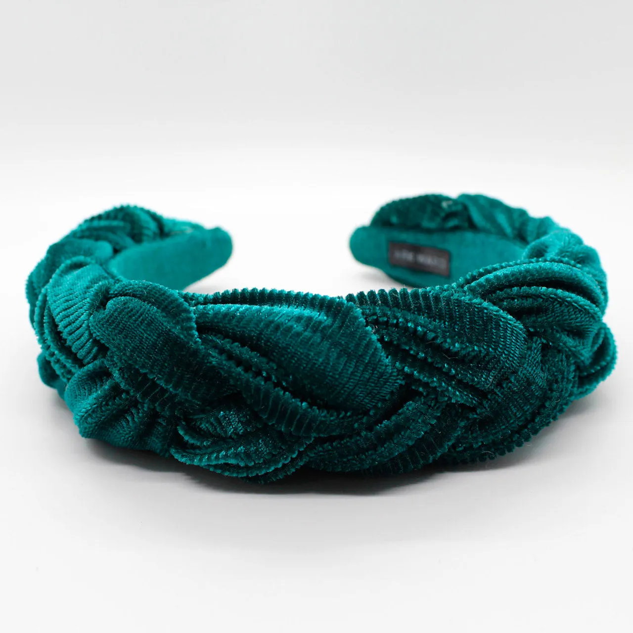 Pistachio Velvet Braided Headband