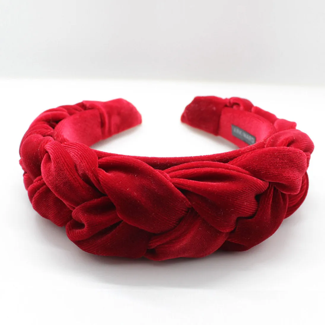 Pistachio Velvet Braided Headband