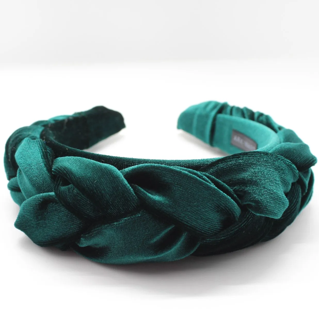 Pistachio Velvet Braided Headband