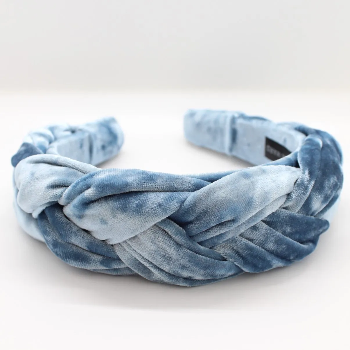 Pistachio Velvet Braided Headband