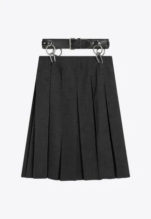 Pleated Matting Skirt