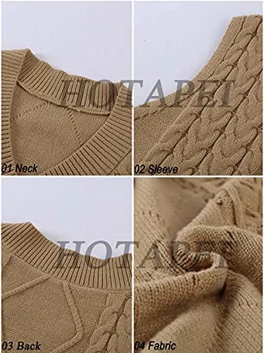 Plus Size Cable Knit Sweater Vest