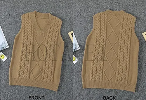 Plus Size Cable Knit Sweater Vest