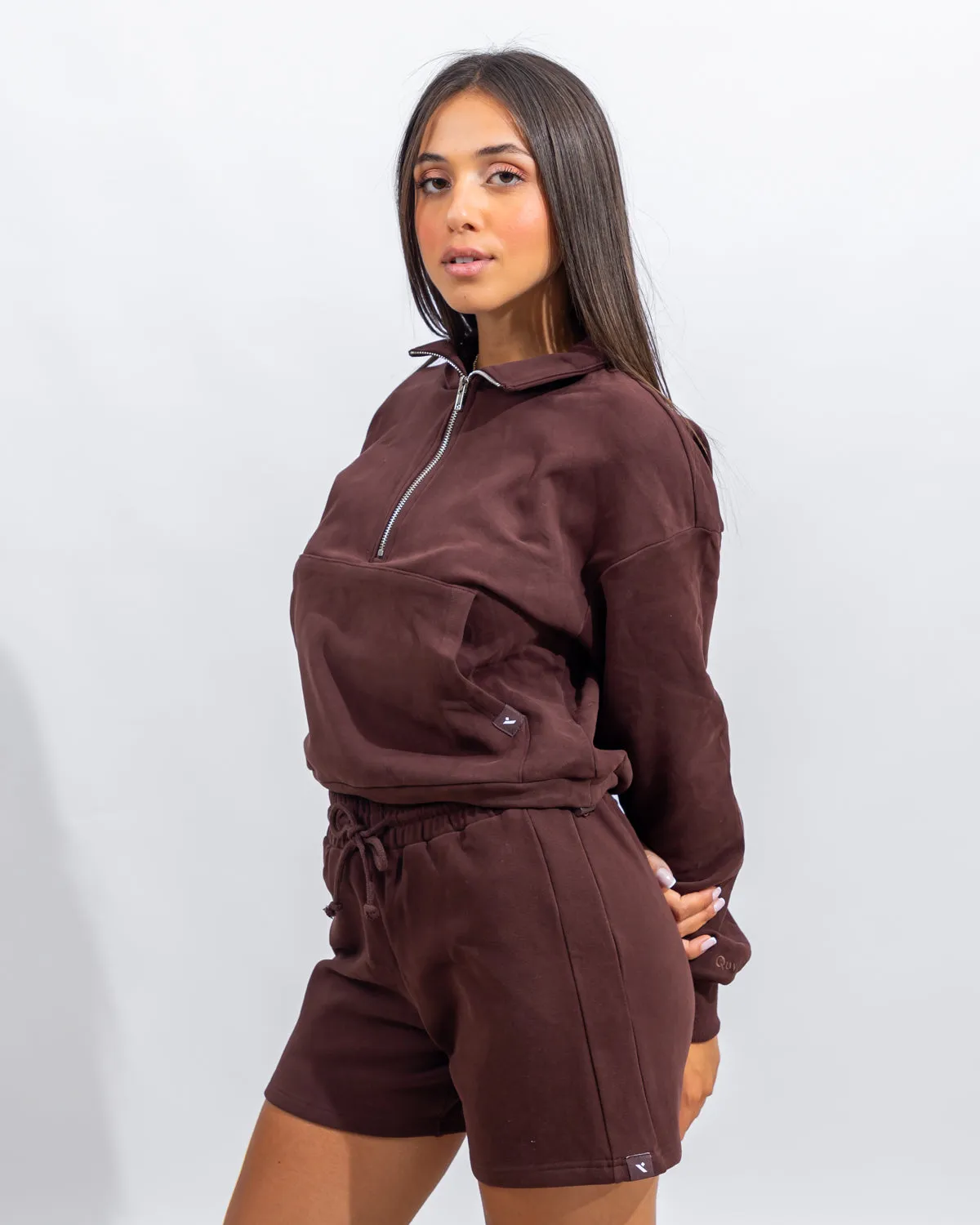 Power Half Zip - Black Coffee