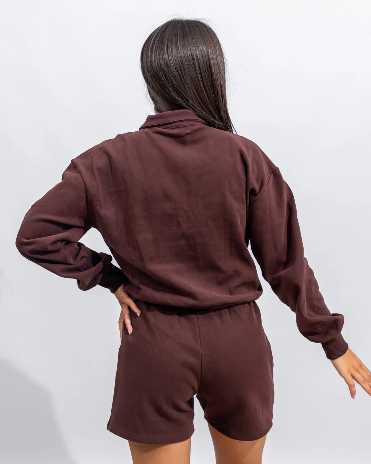 Power Half Zip - Black Coffee