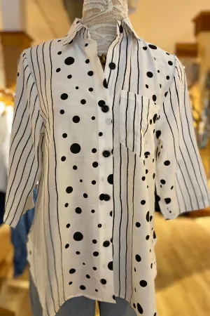 Printed High Low Shirt