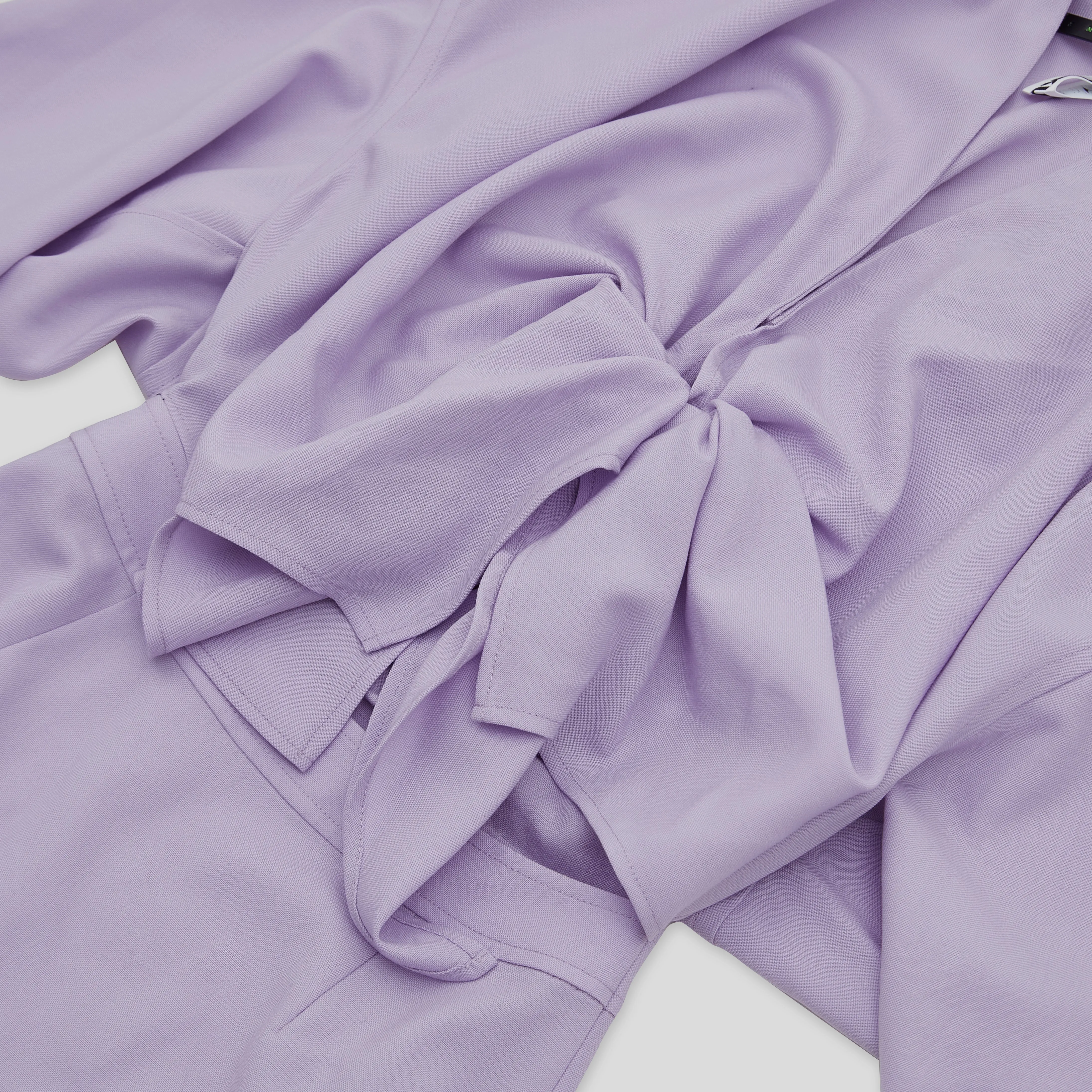 PURLE KNOTTED LS DRESS