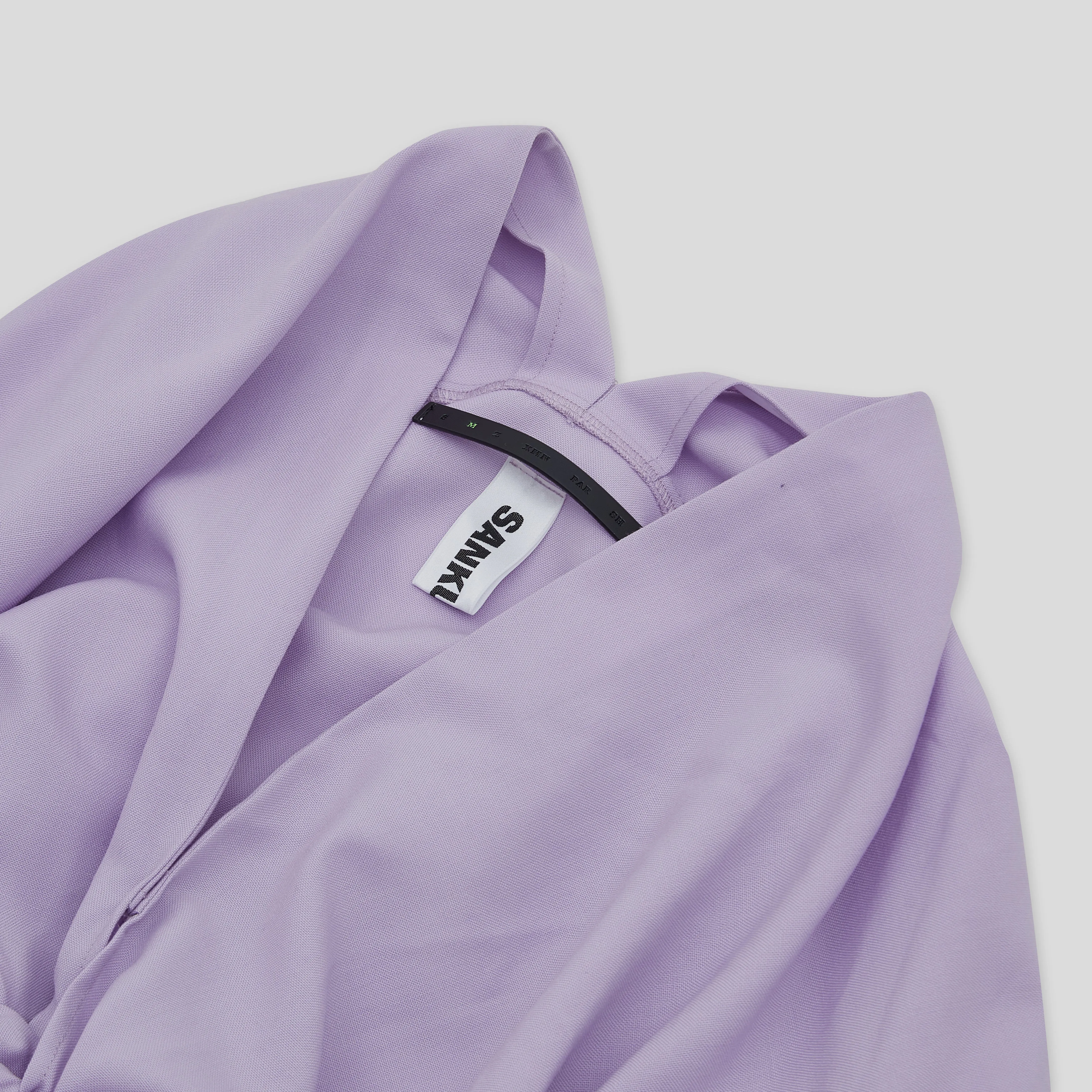 PURLE KNOTTED LS DRESS