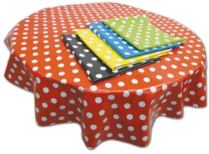 PVC Table Cover Blue Spot - Circle