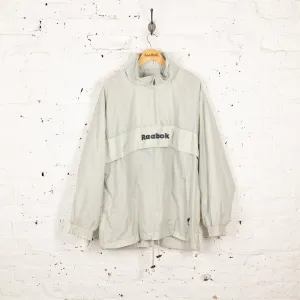 Reebok Liverpool Football 1/4 Zip 90s Shell Jacket - Beige - L