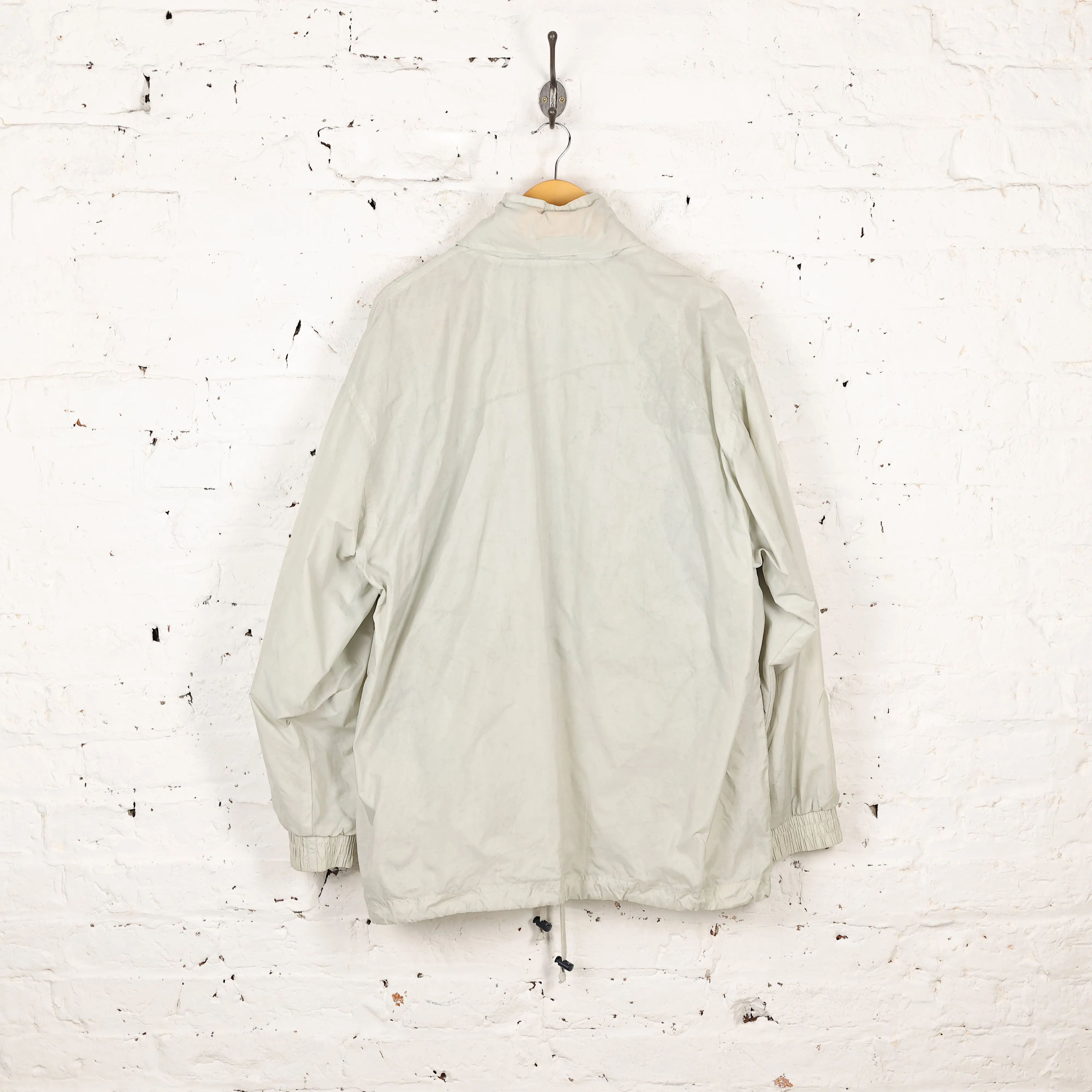 Reebok Liverpool Football 1/4 Zip 90s Shell Jacket - Beige - L