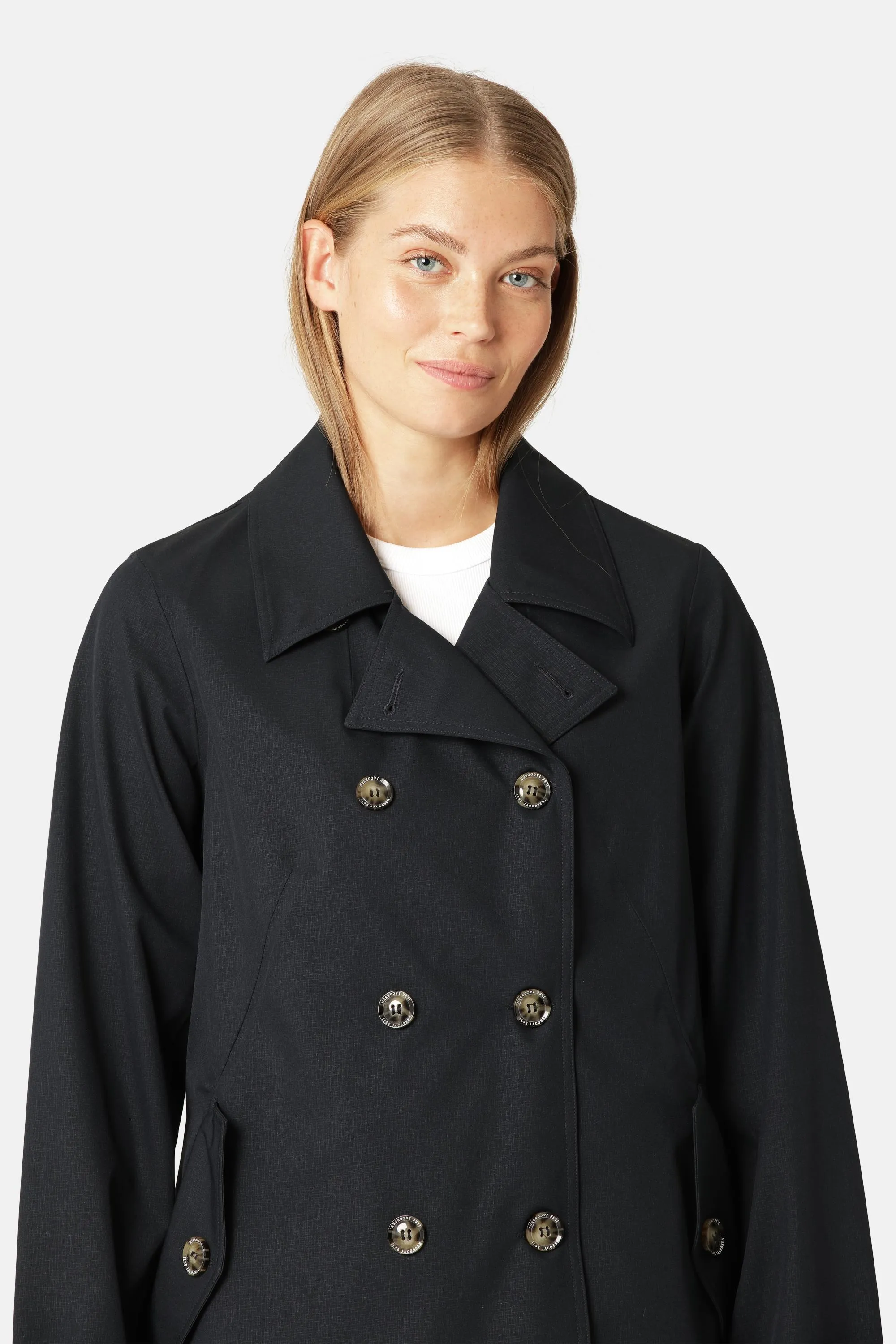 Regn Peacoat - Dark Indigo