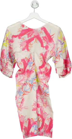 Remain Birger Christensen Multicoloured Amilia Ruched Mini Dress BNWT UK 8