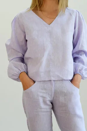 Reverse Chic Linen Top