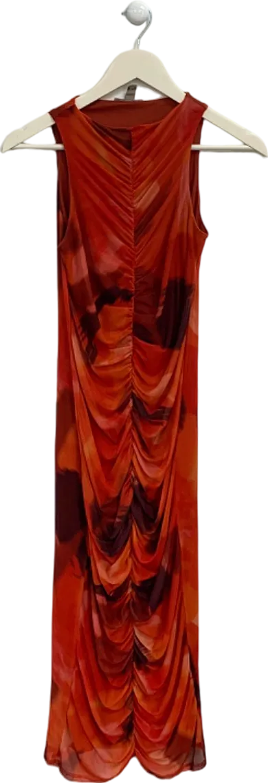 River Island Red Ruched Dress UK 6