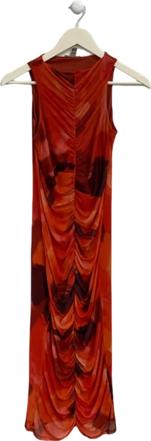 River Island Red Ruched Dress UK 6
