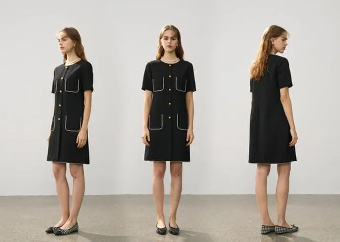 Robe Droite Courte - Florine