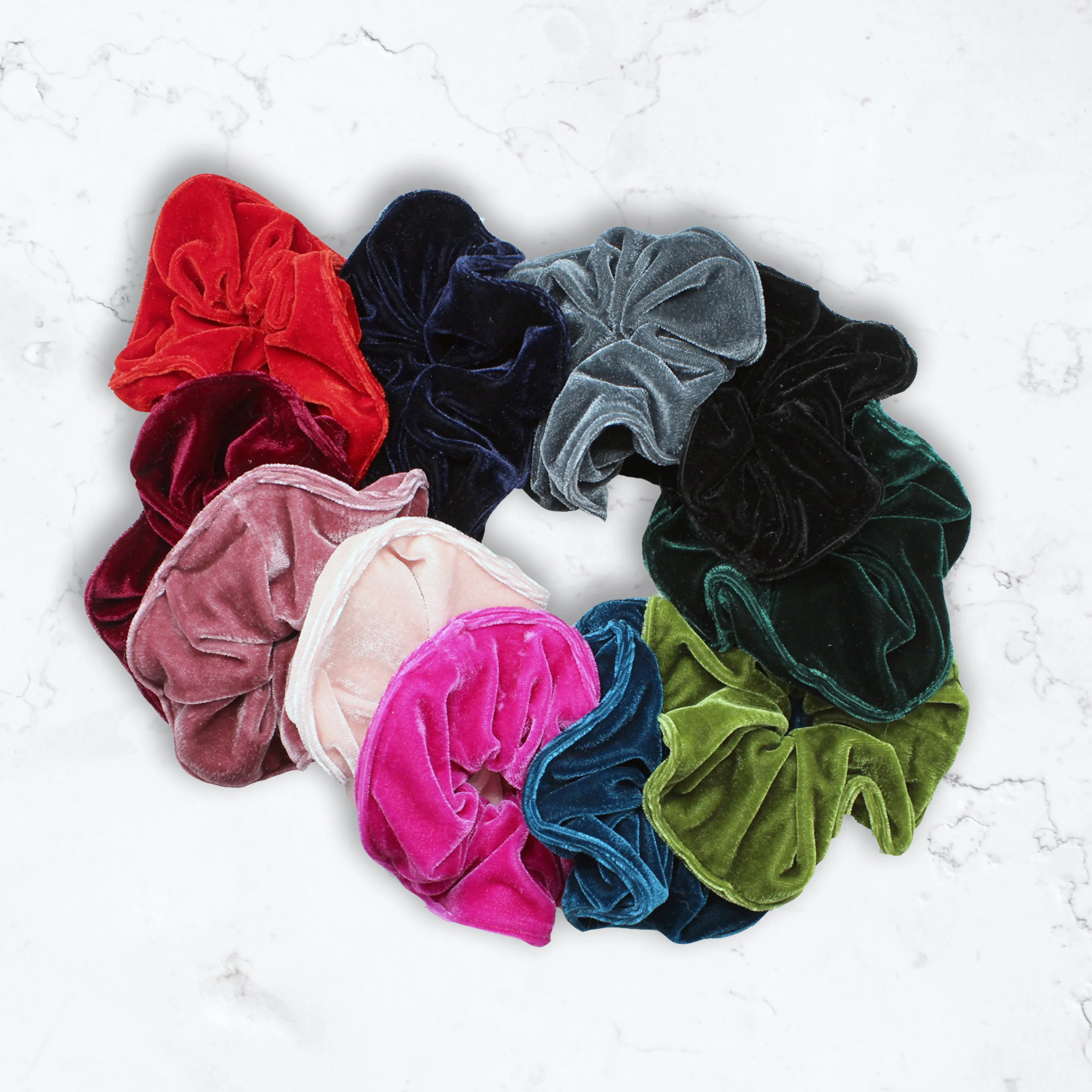 Rouge Scrunchies